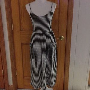 NWT Striped midi dress